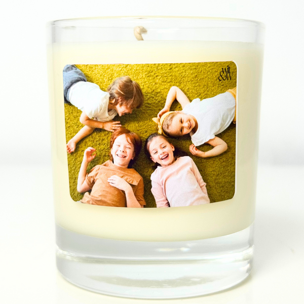 Custom Photo Label Candle - Personalized Memory Picture Candle 220g by Wit and Wick